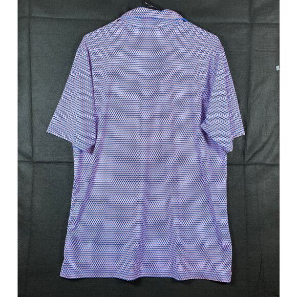 Fairway & Greene Mens Shirt Patriotic Star Golf Polo Short Sleeve Stretch Medium - Picture 11 of 13